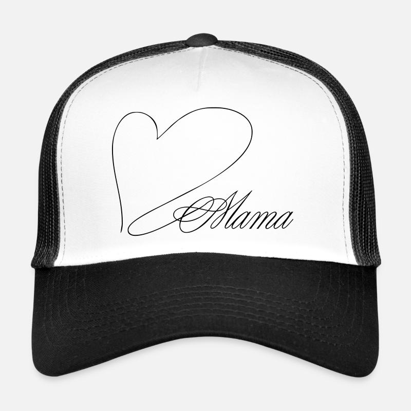 Mama - Trucker Cap - Weiß/Schwarz