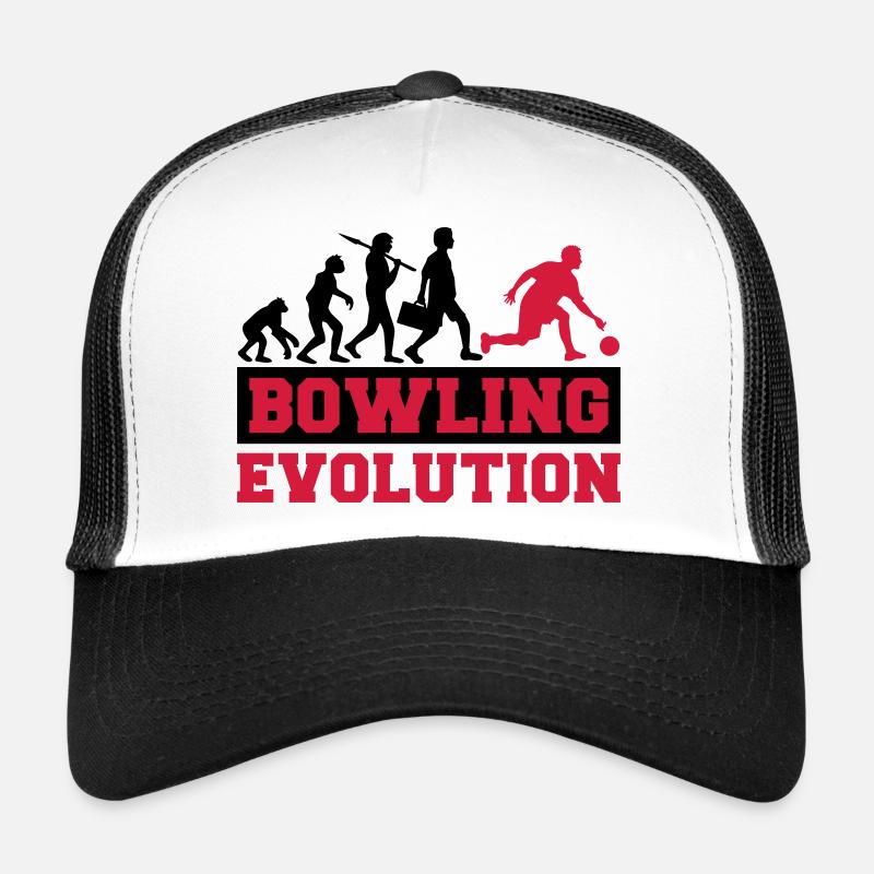 Bowling Evolution - Trucker Cap - Weiß/Schwarz