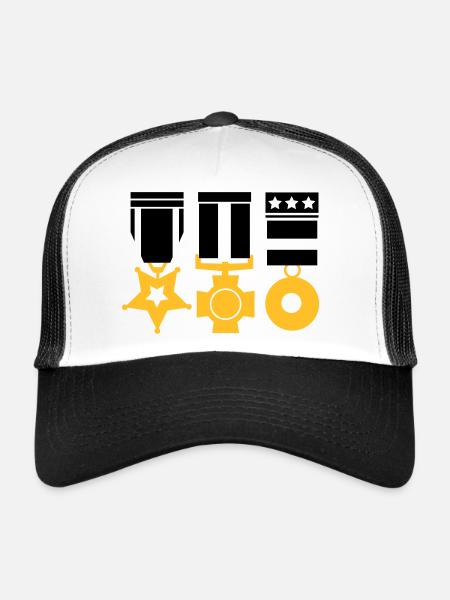 medals - Trucker Cap - white/black - Front