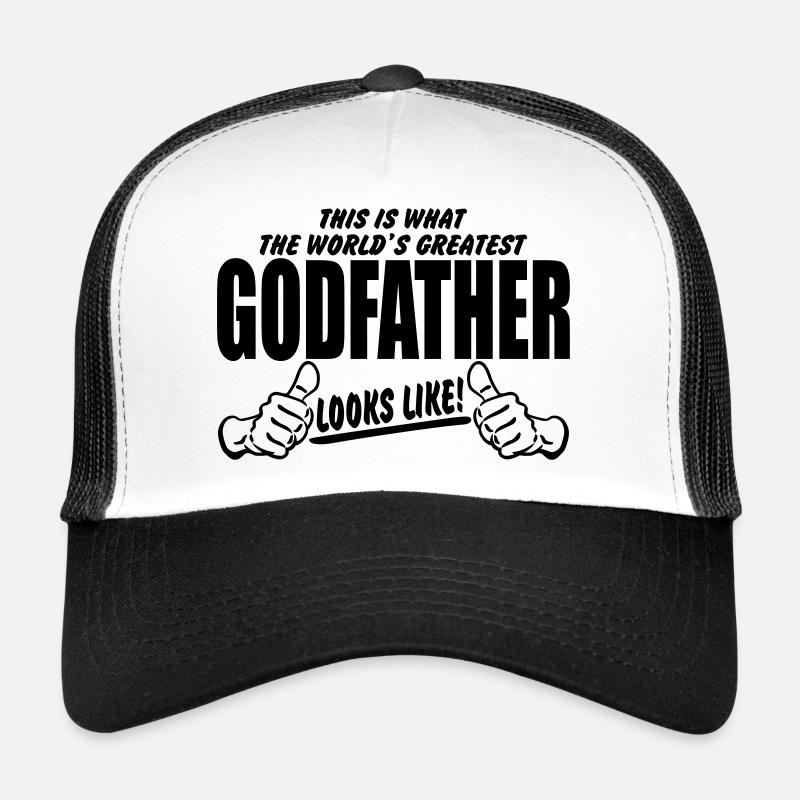 Worlds Greatest GodFather Looks Like Trucker Cap