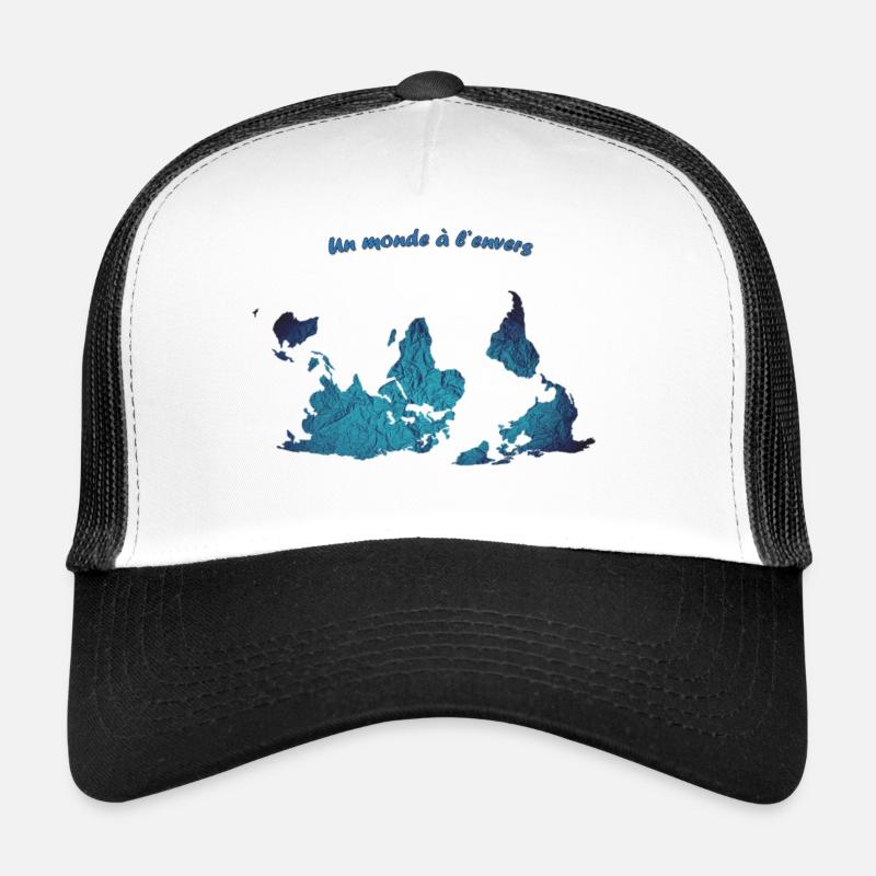 Upside-down world Trucker Cap