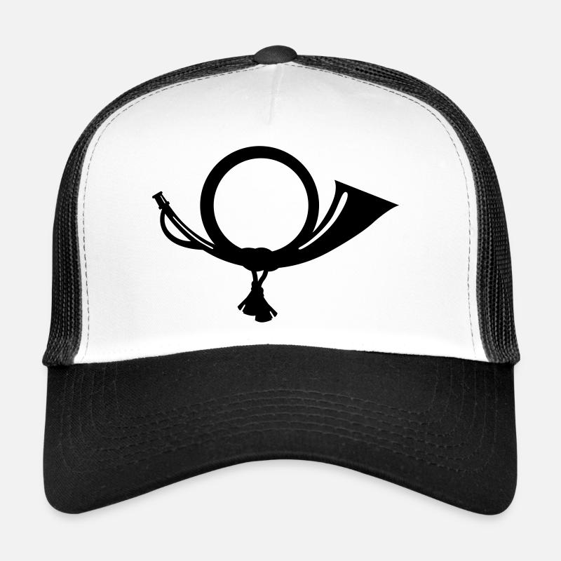 Posthorn - Trucker Cap - Weiß/Schwarz