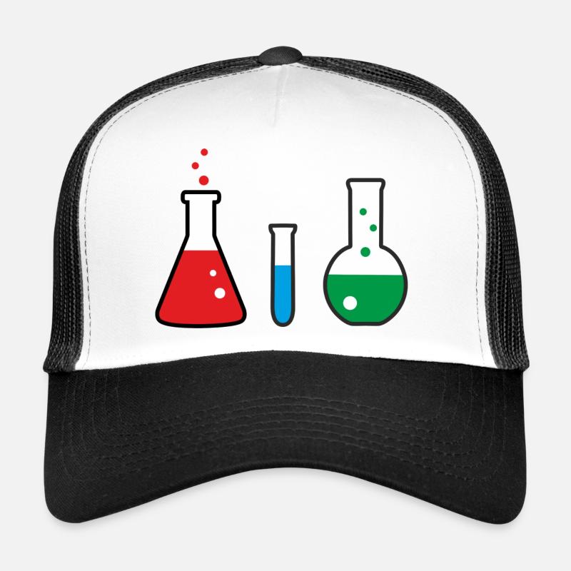 Laboratory flasks, science, chemistry Casquette trucker 