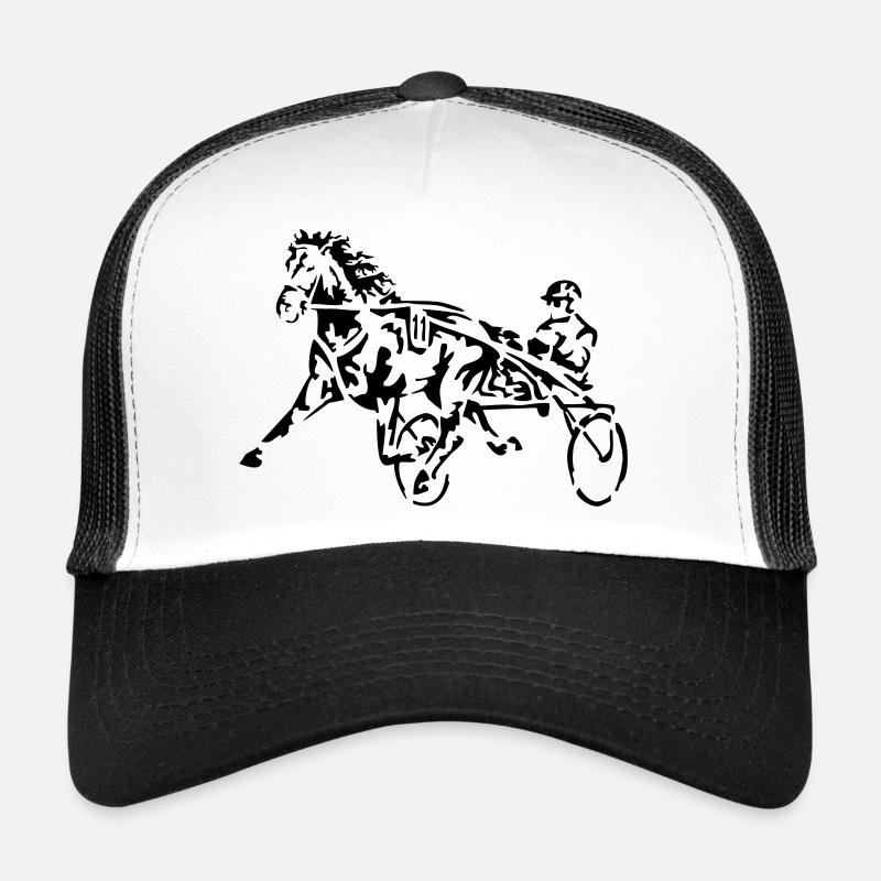course - Casquette trucker  - blanc/noir