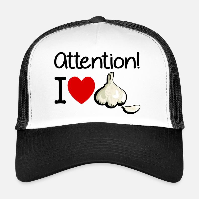 Knoblauch Achtung Kochen Geruch Geschenk Trucker Cap