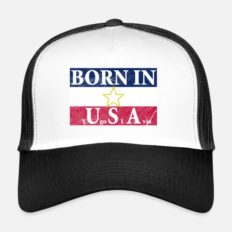 Born À Yugoslavia Casquette trucker 