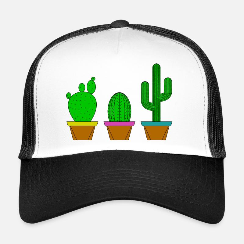 Cactus en pots Casquette trucker 