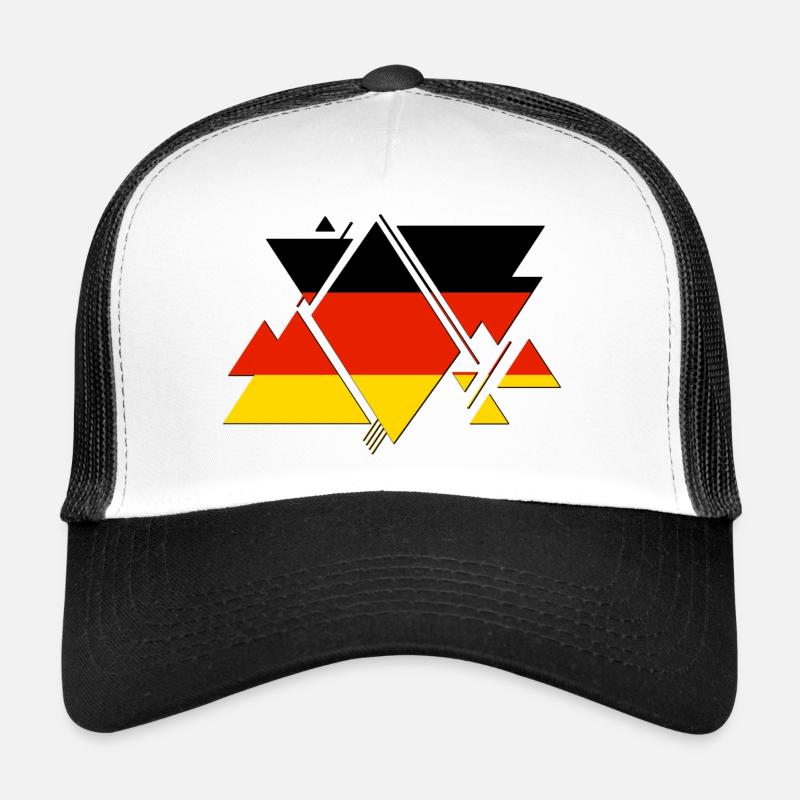 Deutschland Germany Flagge Flag - Trucker Cap - Weiß/Schwarz