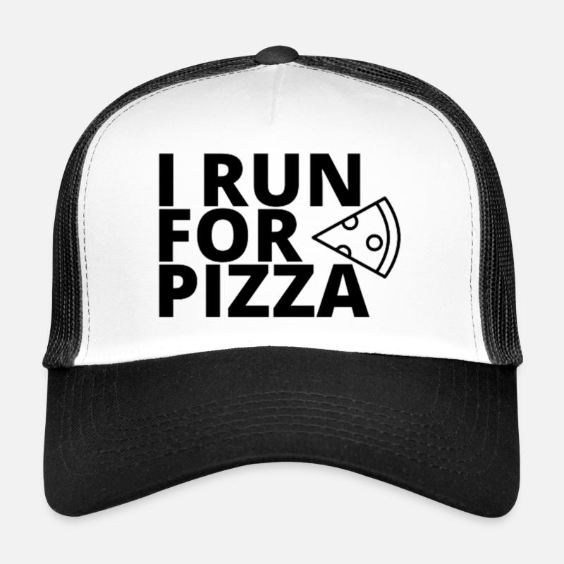 Je cours pour la pizza Casquette trucker 