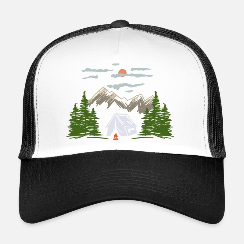 Camping Camping Mountain Theme Cadeau Casquette trucker