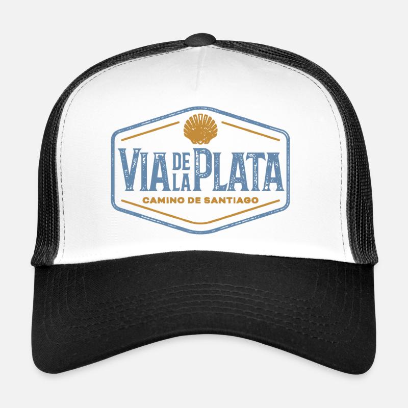 Via de la Plata Pilgrims' Stamp | Santiago Trucker Cap