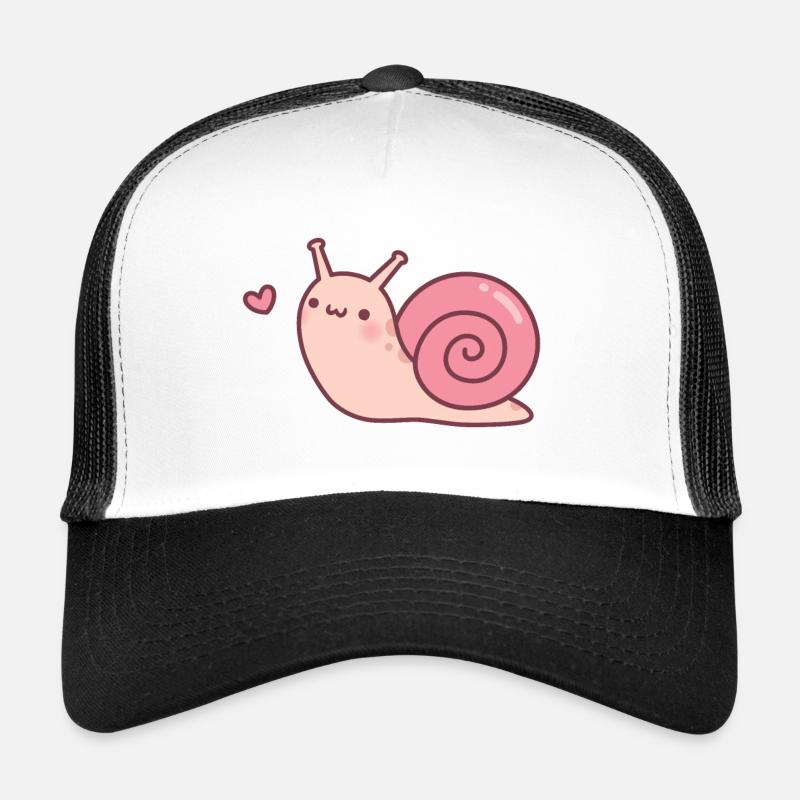 Mignon petit griffonnage d’escargot Casquette trucker 