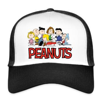 Peanuts Snoopy And The Gang Logo - Trucker Cap - white/black - Front