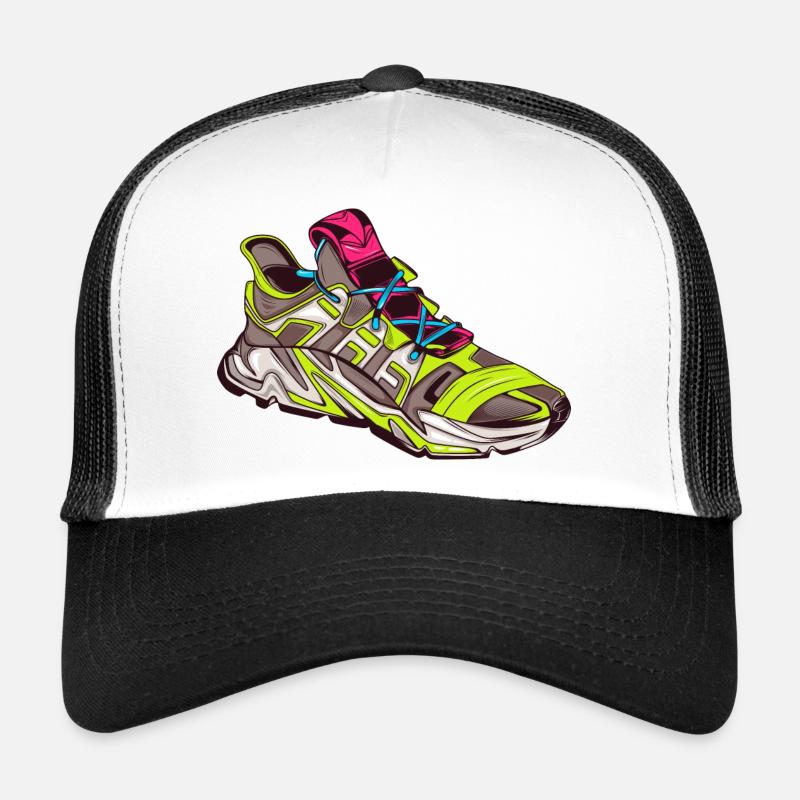 Modern sneaker illustration Casquette trucker 