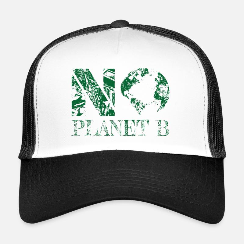 pas de planète B vert Casquette trucker 
