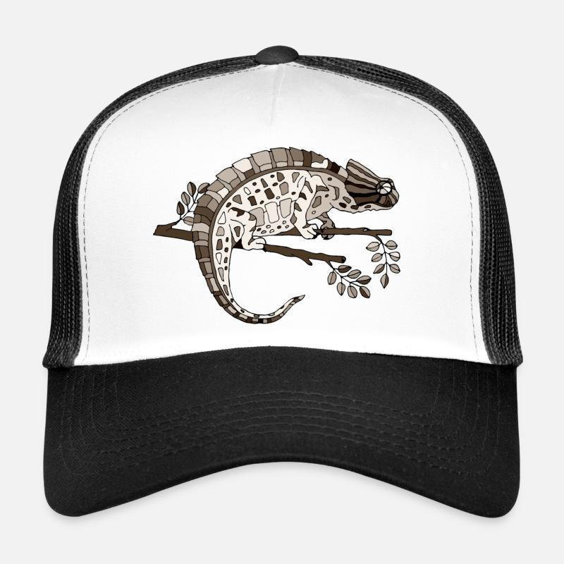 Chamäleon - Trucker Cap - Weiß/Schwarz