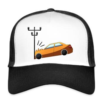 Schlechter Autofahrer - Trucker Cap - Weiß/Schwarz - Vorne