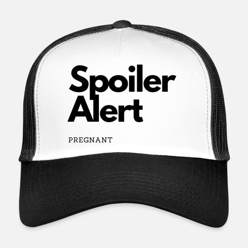 Spoiler Alert Conception enceinte - Casquette trucker  - blanc/noir