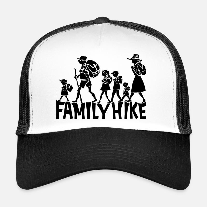 Conception de randonnée familiale pour les équipes familiales et plus encore... Casquette trucker 
