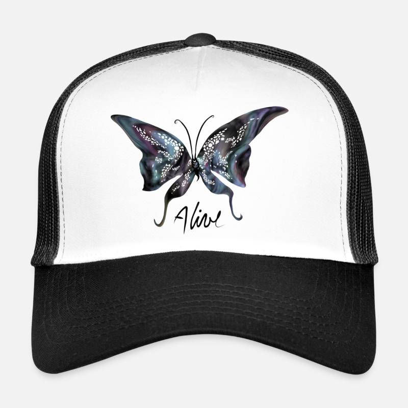 Alive / Papillon Casquette trucker 