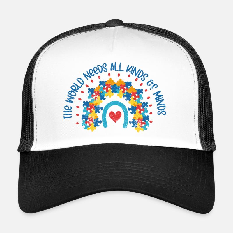 WELT BRAUCHT ARTEN VON KÖPFEN AUTISMUS ADS SPRUCH Trucker Cap