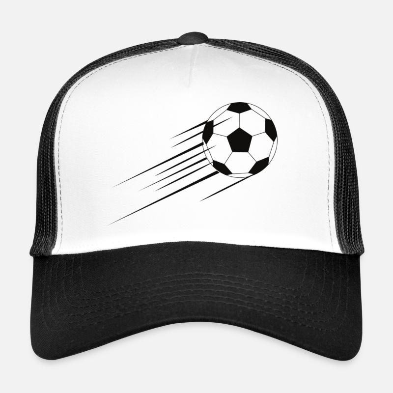 Fussball - Trucker Cap - Weiß/Schwarz