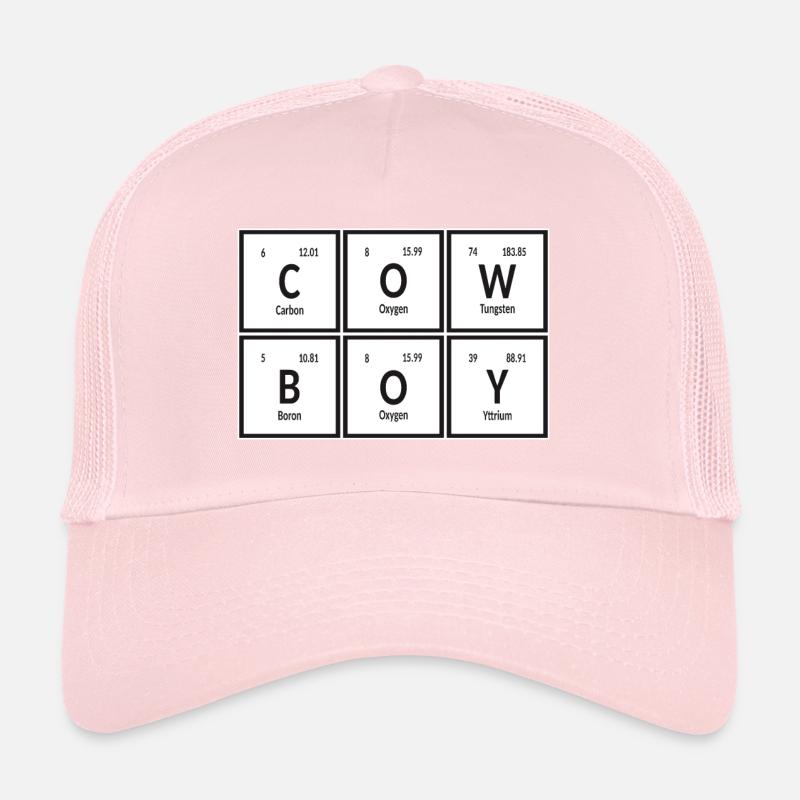 Cowboy | Tableau périodique des éléments Casquette trucker 