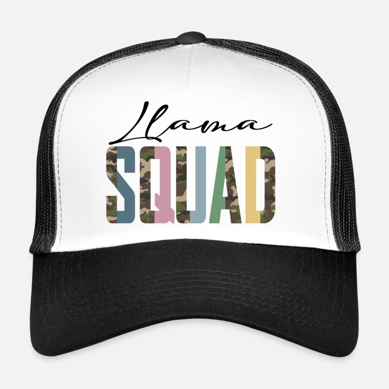 Llama Squad Lama Team Trucker Cap