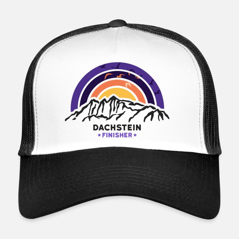 Hoher Dachstein Finisher Bergsteigen Wandern - Trucker Cap - Weiß/Schwarz