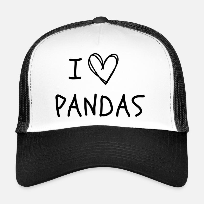 J’adore les pandas Casquette trucker 