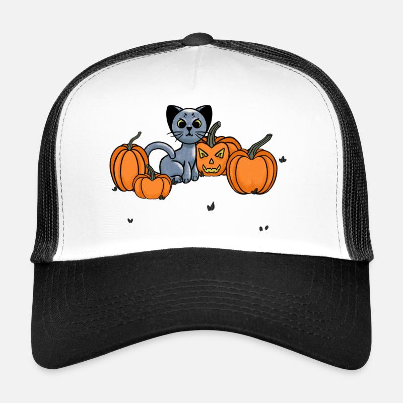 Midnight Cat Trucker Cap