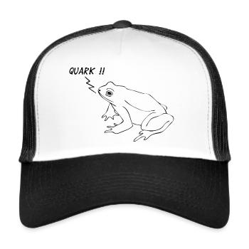 Frosch - Quark - Trucker Cap - Weiß/Schwarz - Vorne