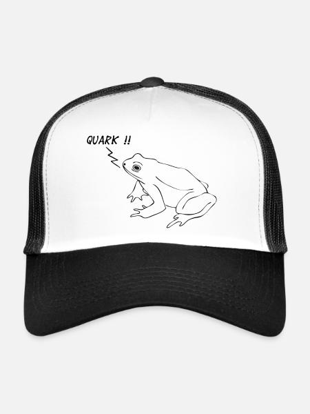 Frosch - Quark - Trucker Cap - Weiß/Schwarz - Vorne