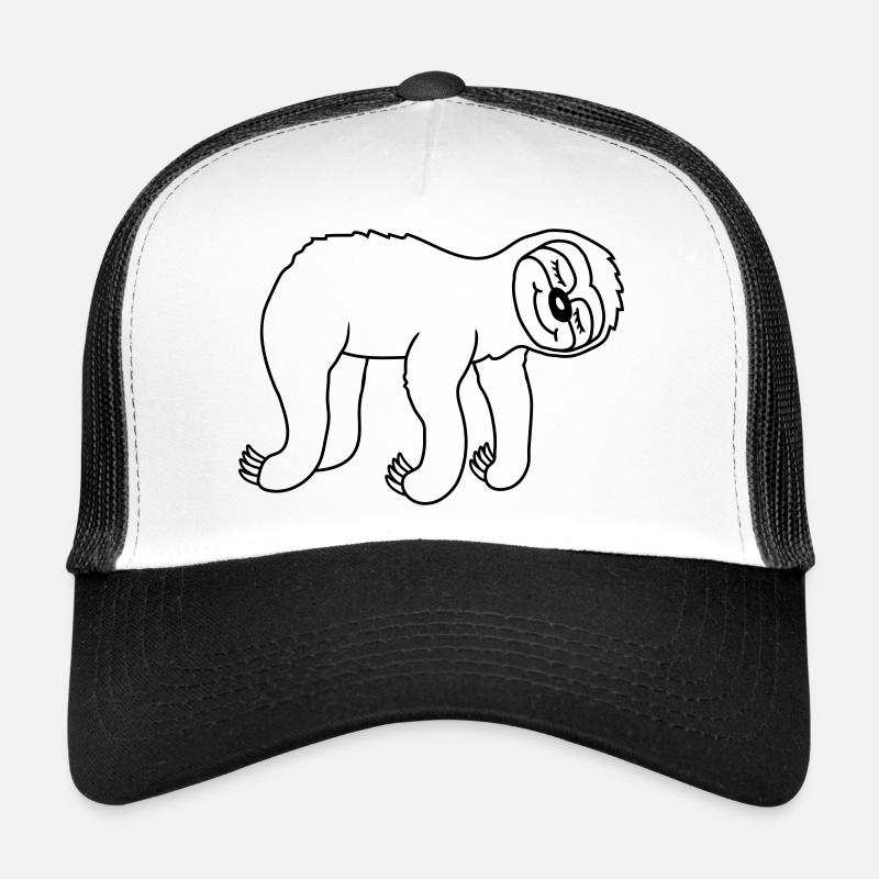 Paresseux fatigué couché pendu Casquette trucker 
