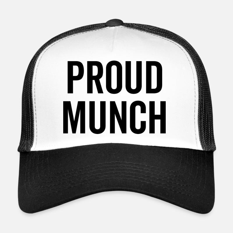 Munch fier - Casquette trucker - blanc/noir