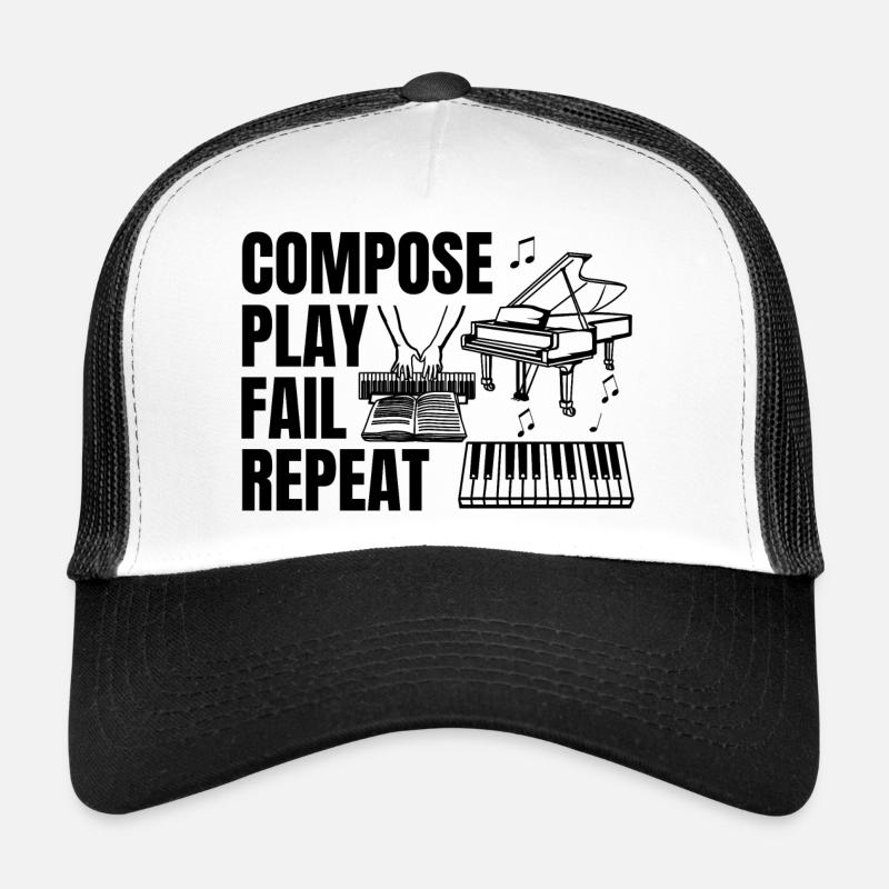 Routine quotidienne du pianiste Casquette trucker 