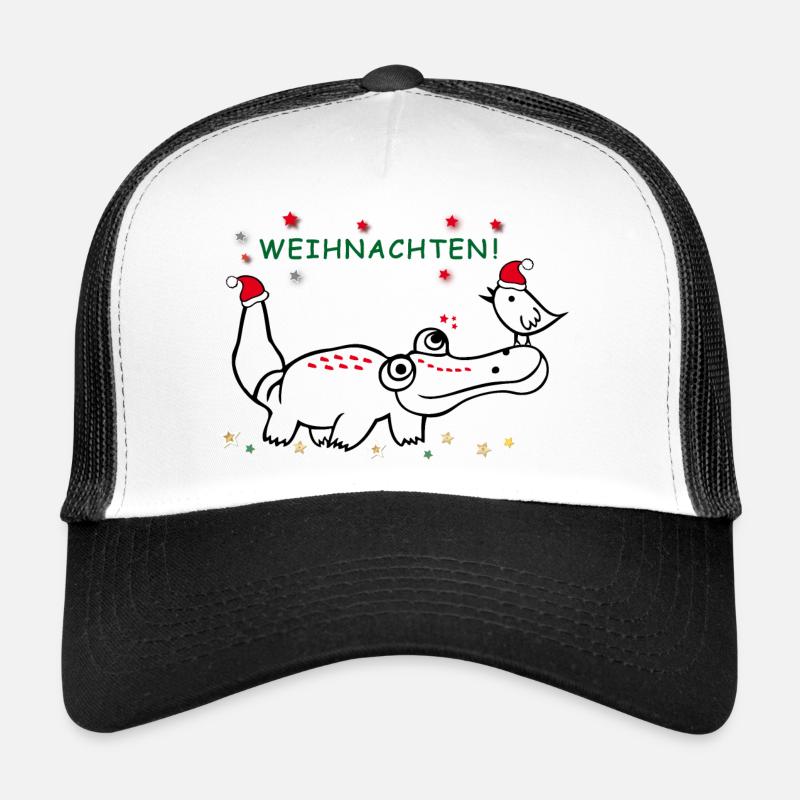 Weihnachten, merry christmas - Trucker Cap - Weiß/Schwarz