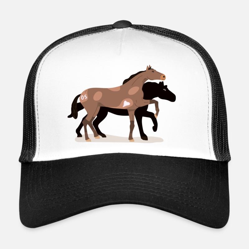 Couple de chevaux Casquette trucker 