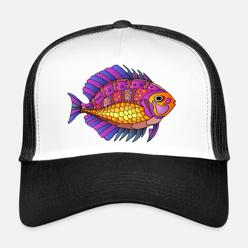 Colorful fish Trucker Cap