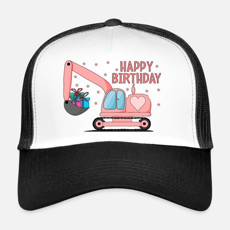 Bagger Kinder Happy Birthday Rosa Trucker Cap