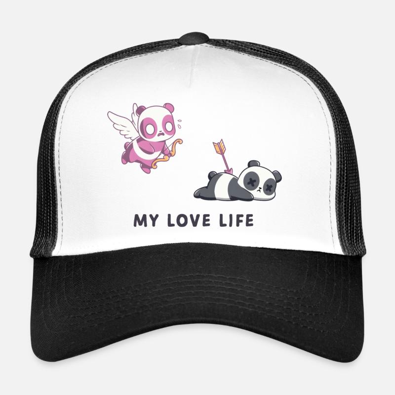 MA VIE AMOUREUSE - Casquette trucker  - blanc/noir