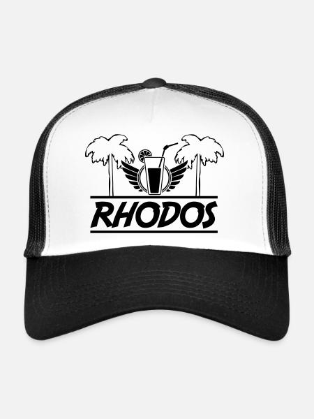 rhodos - Trucker Cap - Weiß/Schwarz