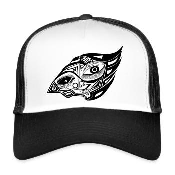 Eternal triad of the bird - Trucker Cap - white/black - Front