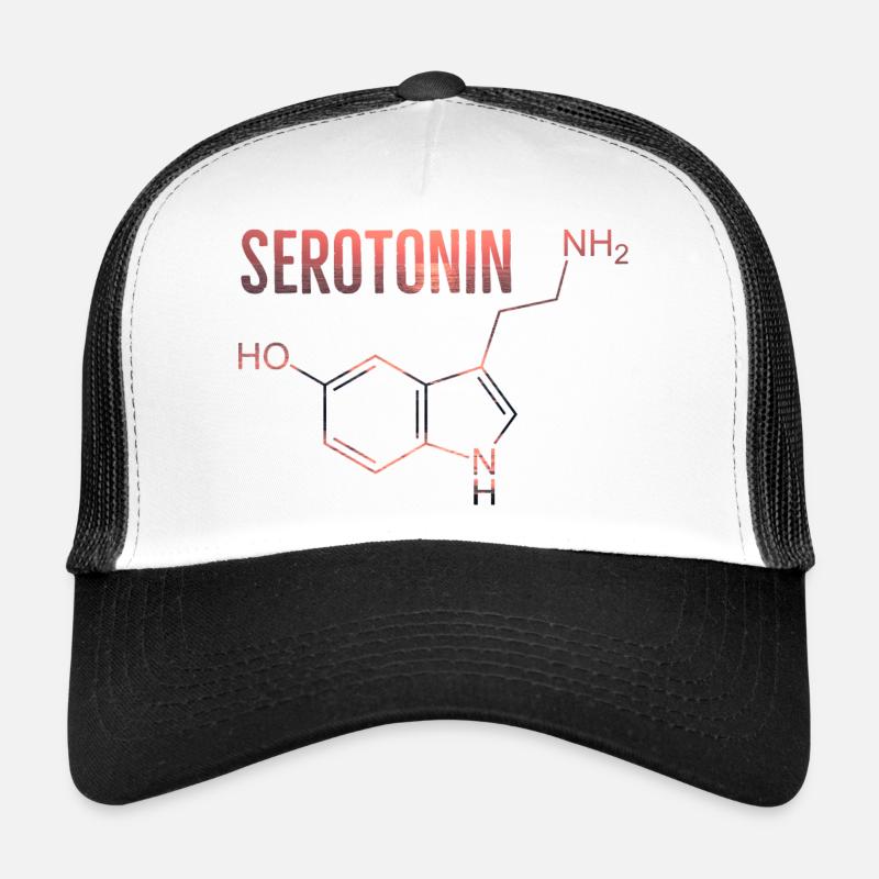 serotonin molecule Trucker Cap