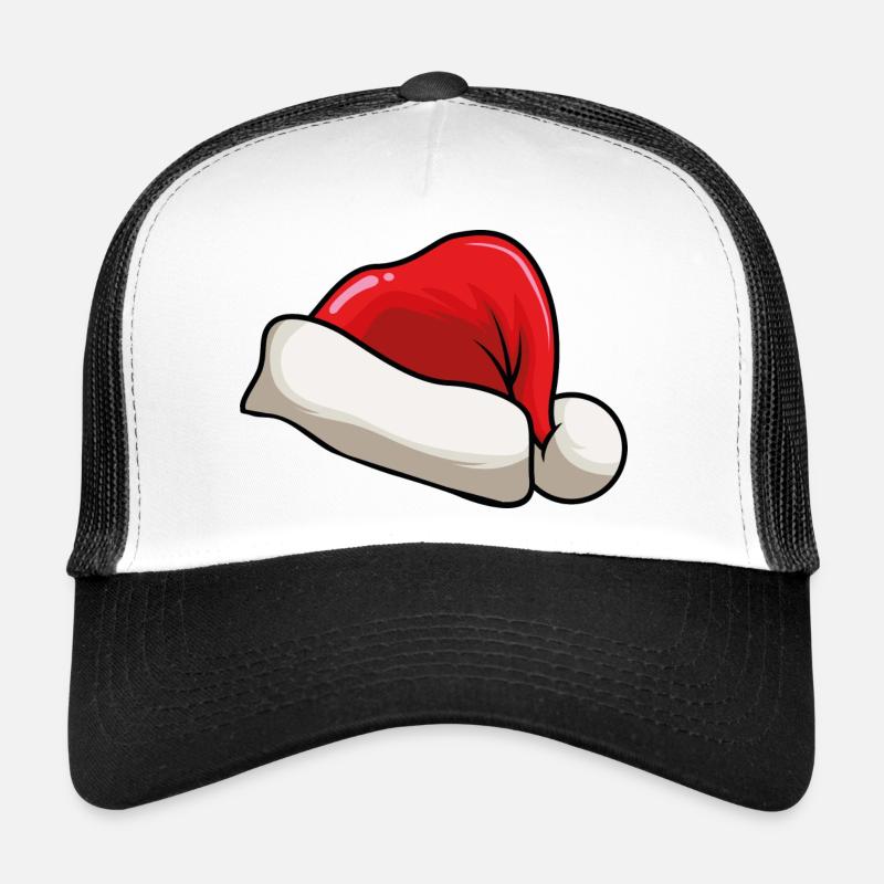 Weihnachtsmütze - Trucker Cap - Weiß/Schwarz