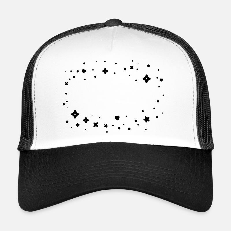 Glitter Cloud Frame Trucker Cap