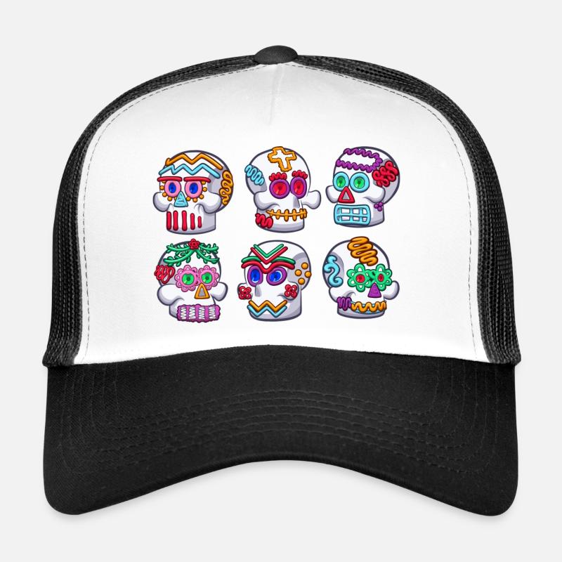 Crânes en sucre Casquette trucker 