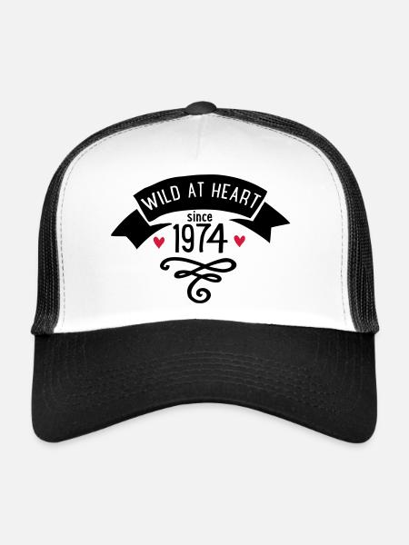 1974 - Trucker Cap - white/black - Front