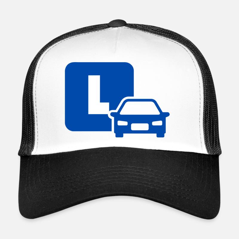 blaues L - Lili - Trucker Cap - Weiß/Schwarz