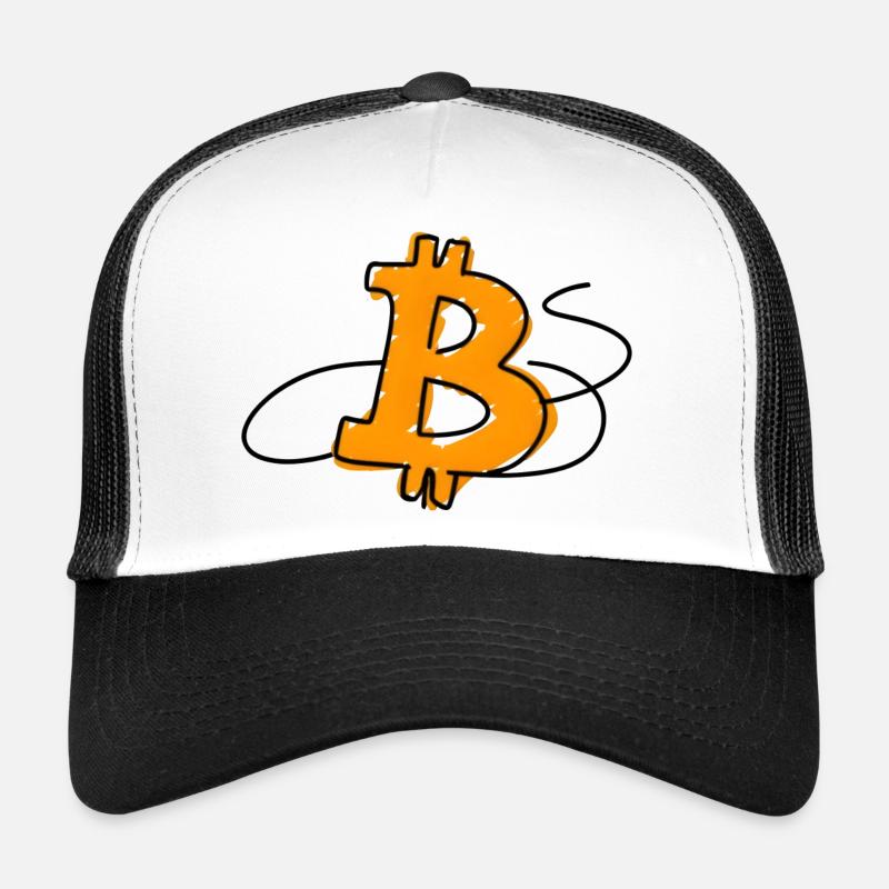 Logo minimaliste Bitcoin Casquette trucker 